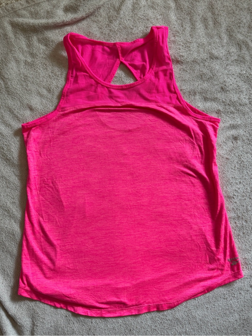 Reebok Women's Neon Pink Racerback Workout Tank